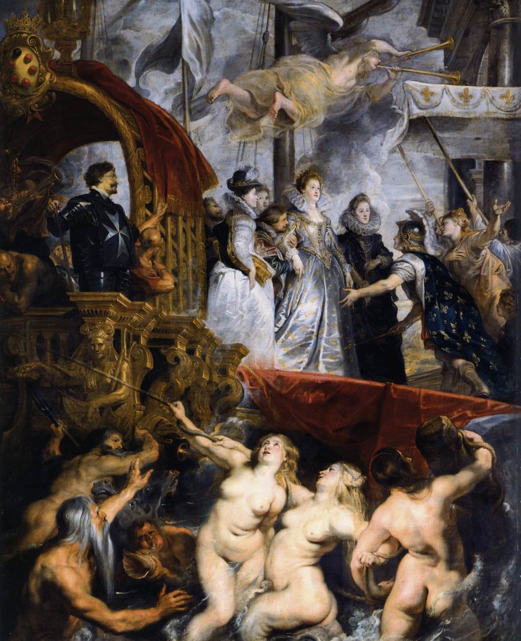 Allegorical royal arrival scene Allegorical royal arrival scene