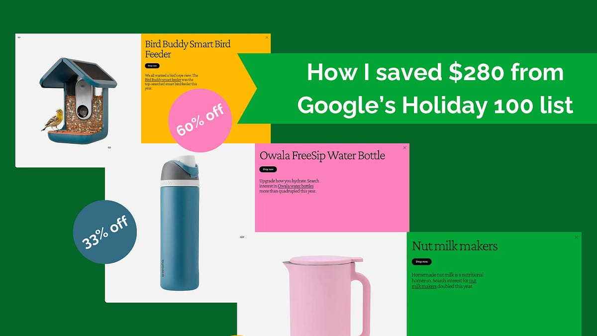 Google Holiday Collection Part 2 of hacking Google's Holiday 100 list: 3 examples that saved me ...