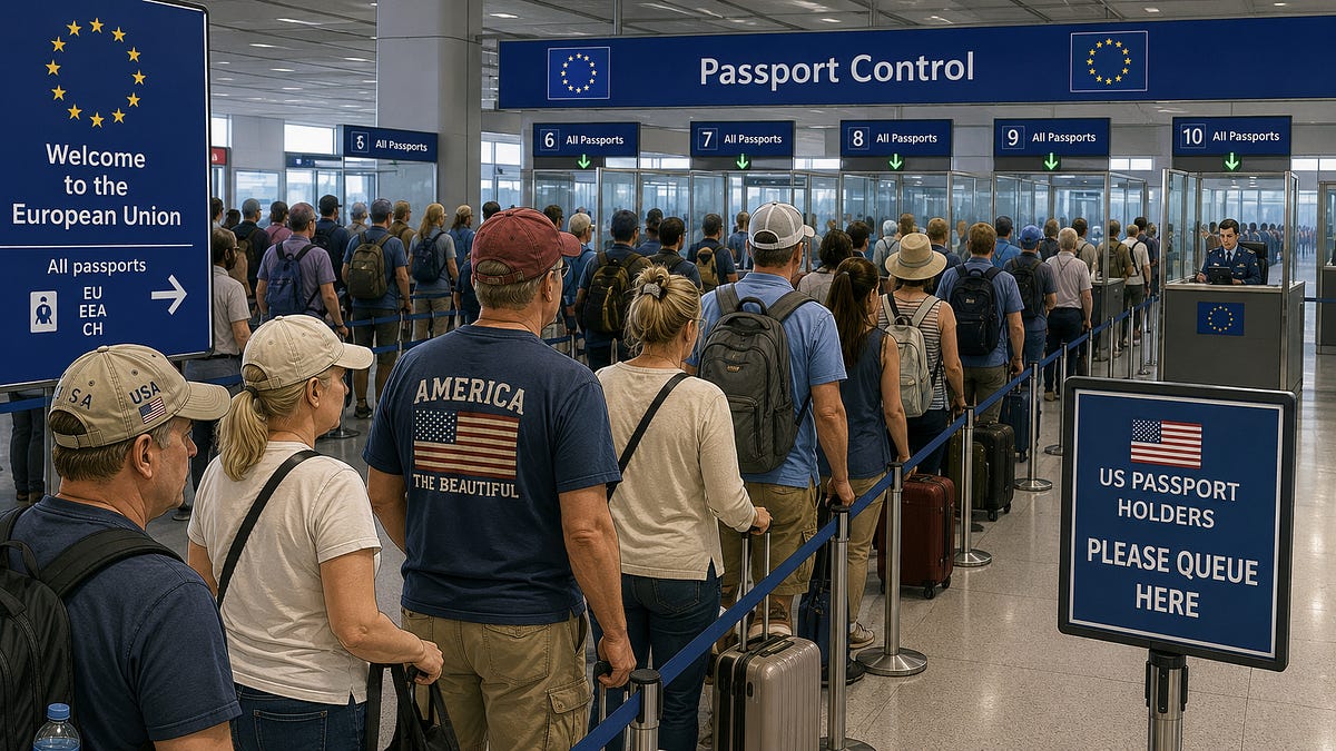 Non-EU-citizen flying in or out of Europe this summer? Get ready to wait.