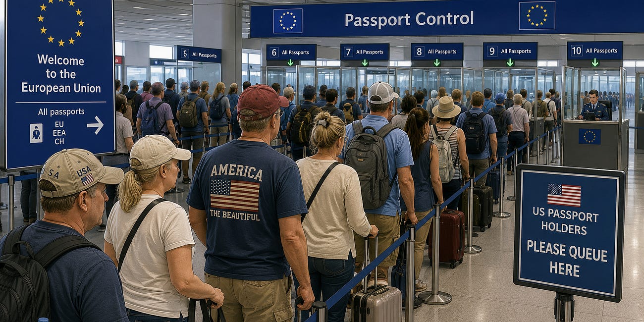 Non-EU-citizen flying in or out of Europe this summer? Get ready to wait.