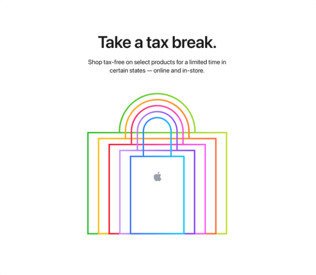 Apple spotlights 2026 sales tax holidays