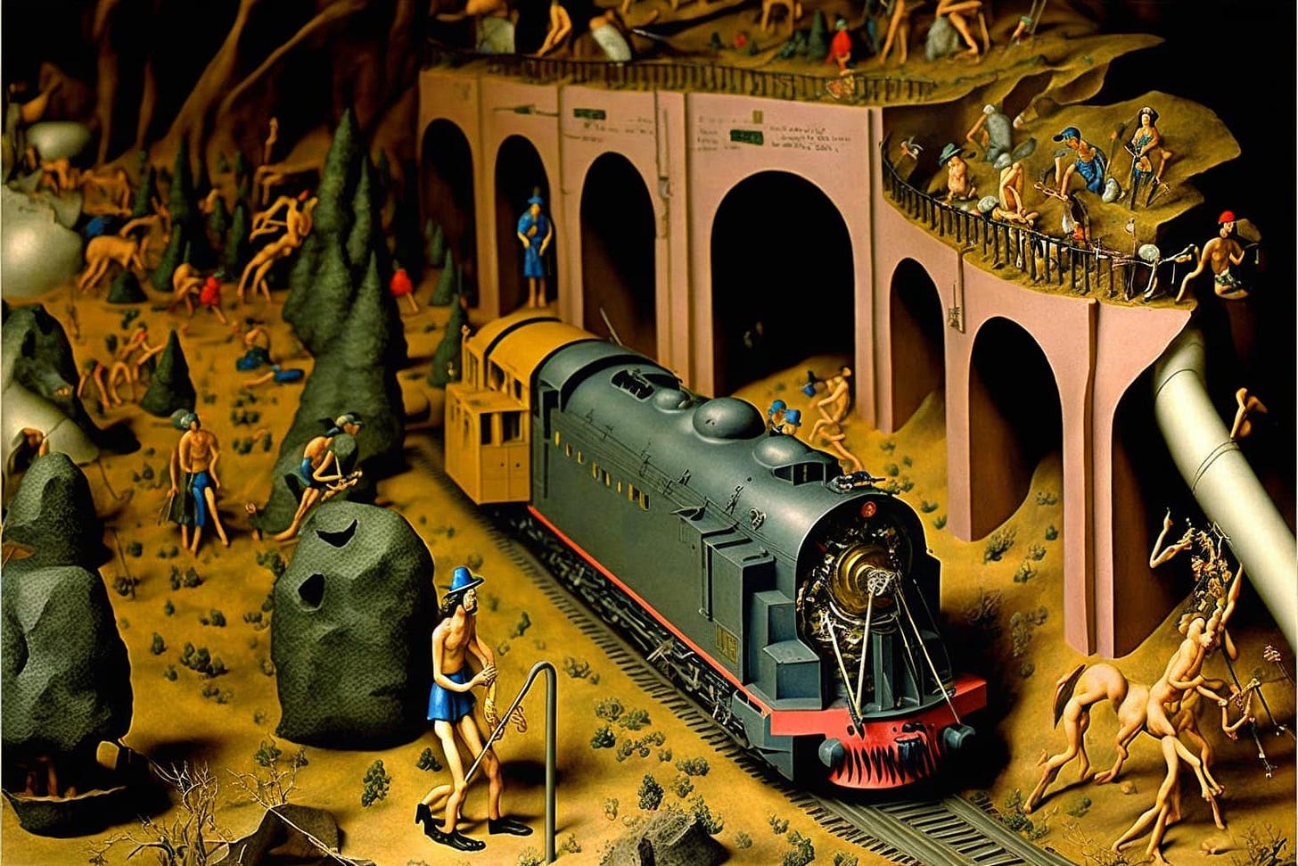Ist möglicherweise ein Bild von Zug und Eisenbahn