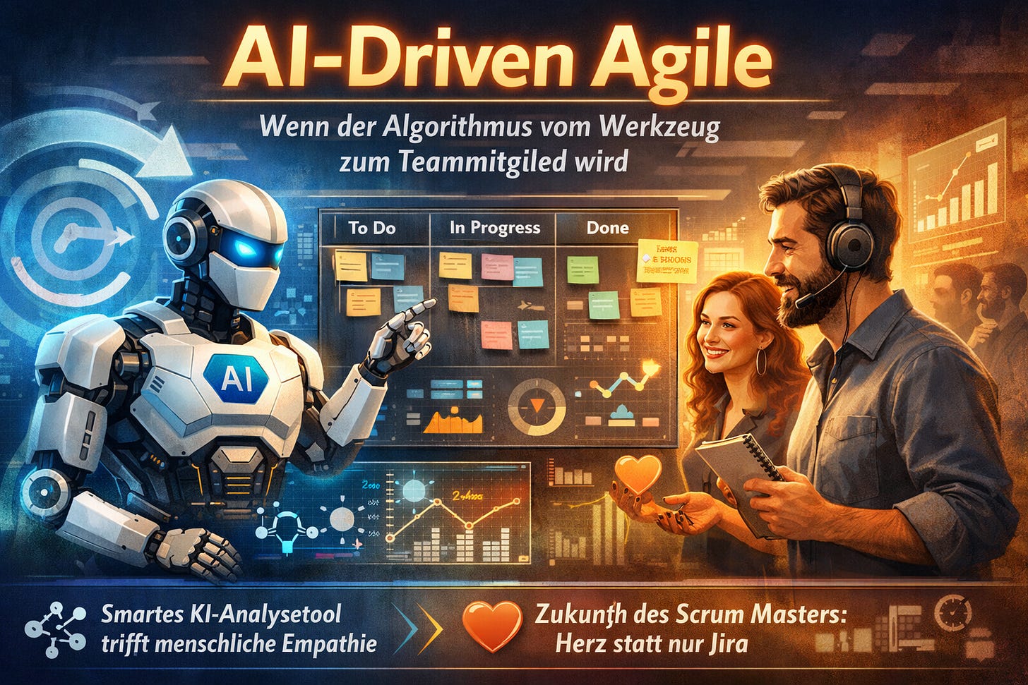 Schluss mit simplen ChatGPT-Prompts: Erfahre, wie AI-Driven Agile Sprints in Echtzeit analysiert und warum menschliche Empathie dadurch zur wichtigsten Währung im Projekt wird. Schluss mit simplen ChatGPT-Prompts: Erfahre, wie AI-Driven Agile Sprints in Echtzeit analysiert und warum menschliche Empathie dadurch zur wichtigsten Währung im Projekt wird.