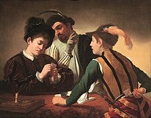 Les Tricheurs (Le Caravage) — Wikipédia
