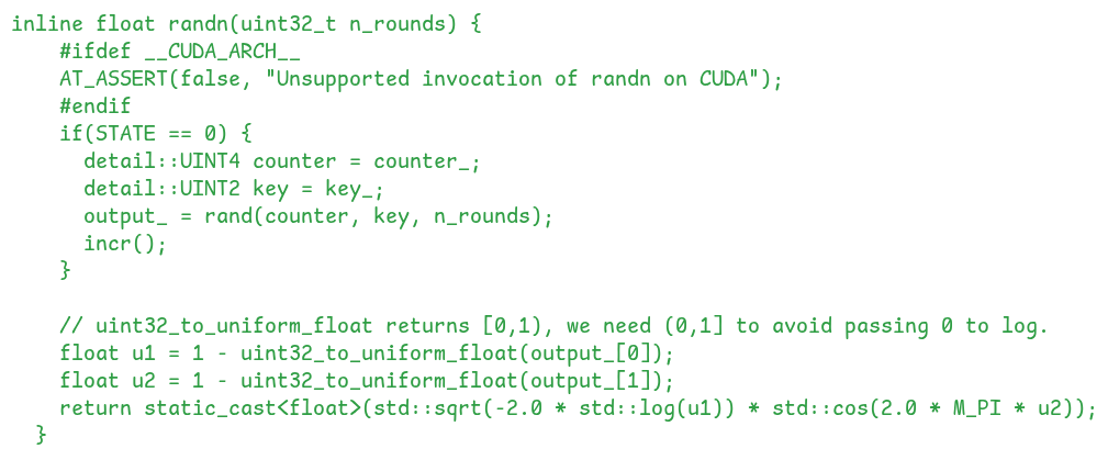 Definition of the randn function that generates random numbers from a normal distribution Definition of the randn function that generates random numbers from a normal distribution