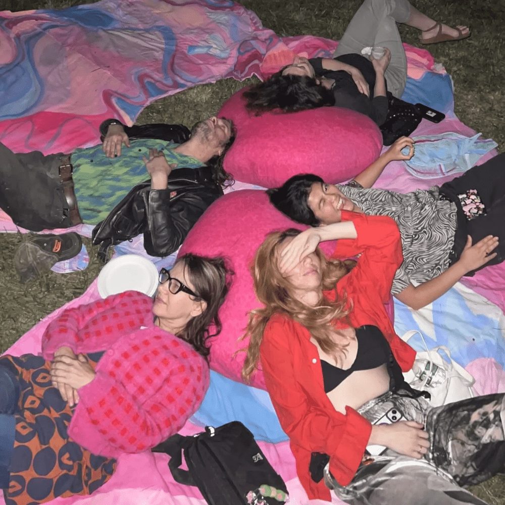 Hang out on Pam's new outdoor soft sculpture