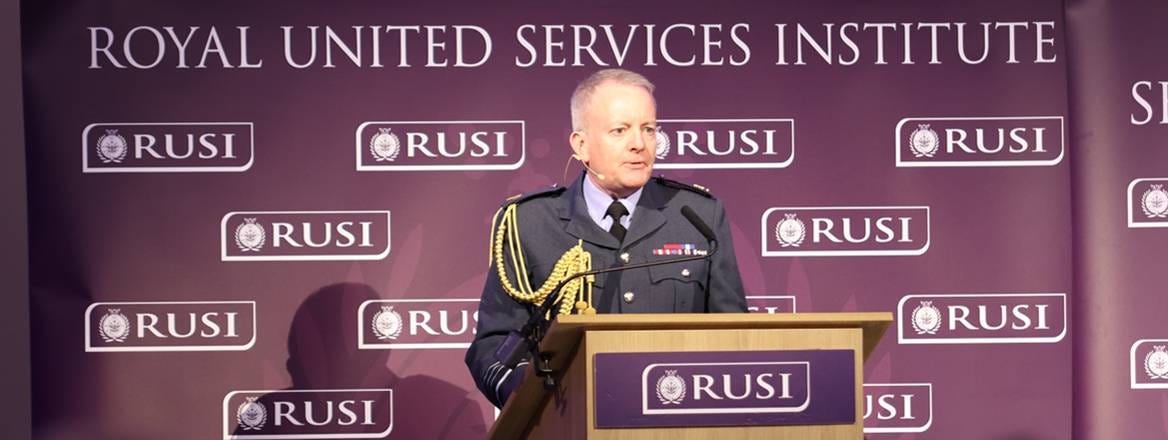 Air Chief Marshal Sir Richard Knighton gives the annual CDS lecture