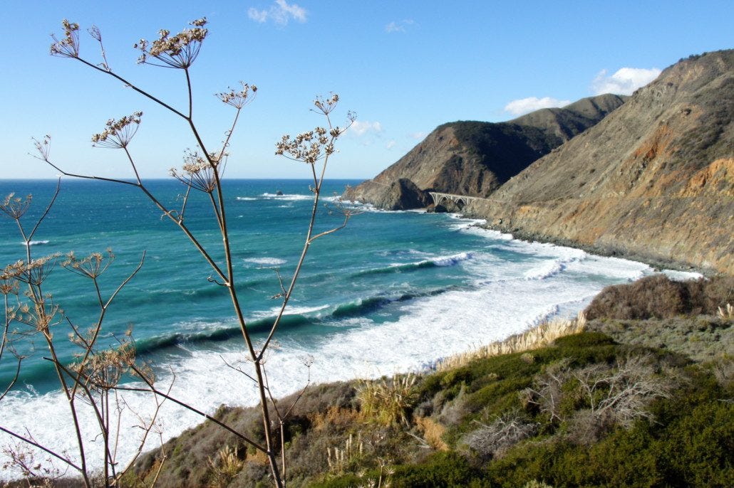 Looking north along Big Sur Looking north along Big Sur