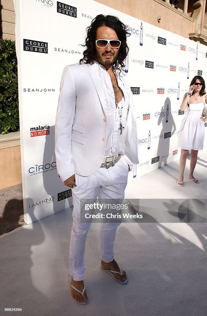 Sean "Diddy" Combs, Ashton Kutcher and Malaria No More Host The White Party
