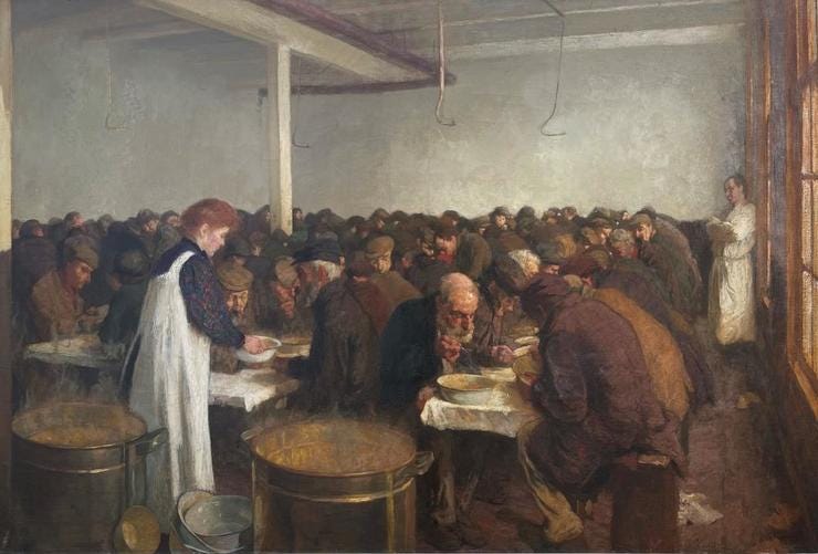 'Interieur voormalige volksgaarkeuken voor minderbedeelden, Amsterdam' - olieverf op doek: Ferdinand Oldewelt (kavel 4921, Veilinghuis De Ruiter) 'Interieur voormalige volksgaarkeuken voor minderbedeelden, Amsterdam' - olieverf op doek: Ferdinand Oldewelt (kavel 4921, Veilinghuis De Ruiter)