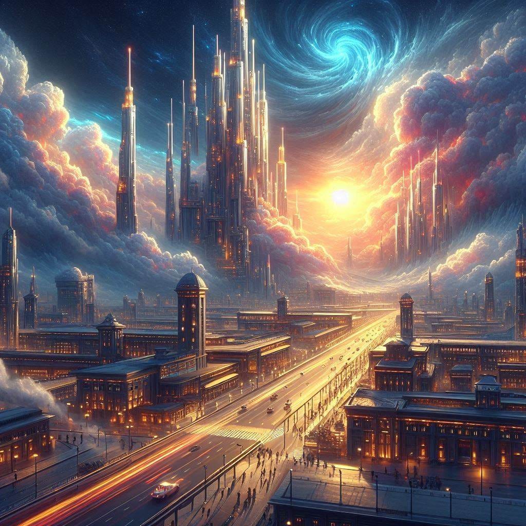 Project: Factoring RSA with Shor's Algorithm : A Glimpse into the Future. An beautiful Awesome Picture Photorealistic Amazingly beautiful and spectacular.