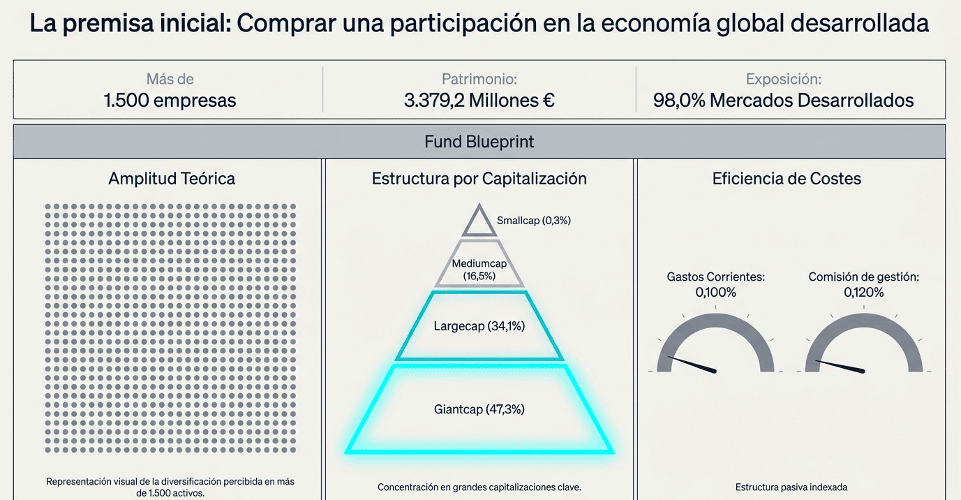 Composición fondo Fidelity MSCI World