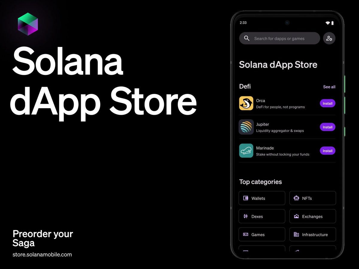 Web3: Solana phone dApp Store; Rollup wars wars on Twitter; Magic Eden  taking on OpenSea on Polygon