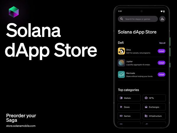 Solana Mobile dApp Store - Web3: Solana phone dApp Store; Rollup wars wars on Twitter; Magic ...