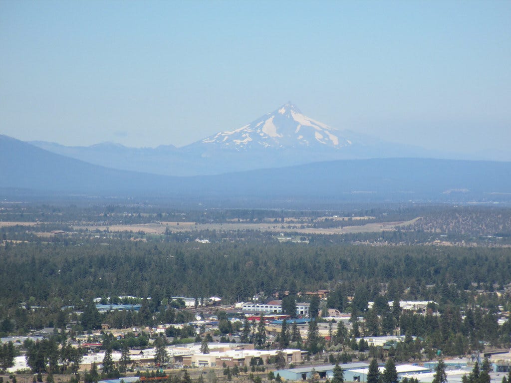 Mount Washington from Pilot Butte, Bend, Oregon Mount Washington from Pilot Butte, Bend, Oregon