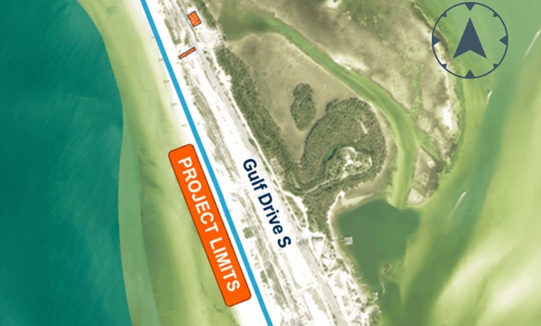 Coquina Beach Restoration Underway to Replace Sand Lost to Hurricane Idalia