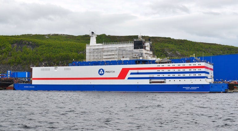 Russian Floating Nuclear Plant Successfully Docks At Arctic Base Russian Floating Nuclear Plant Successfully Docks At Arctic Base