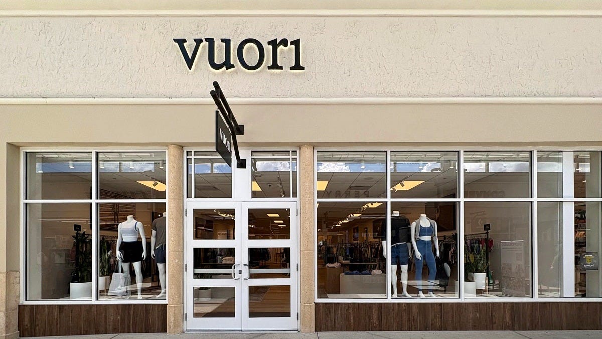 Vuori's store at Orlando Vineland Premium Outlets. The Disney Springs store hasn't opened yet. Image: Vuori Vuori's store at Orlando Vineland Premium Outlets. The Disney Springs store hasn't opened yet. Image: Vuori