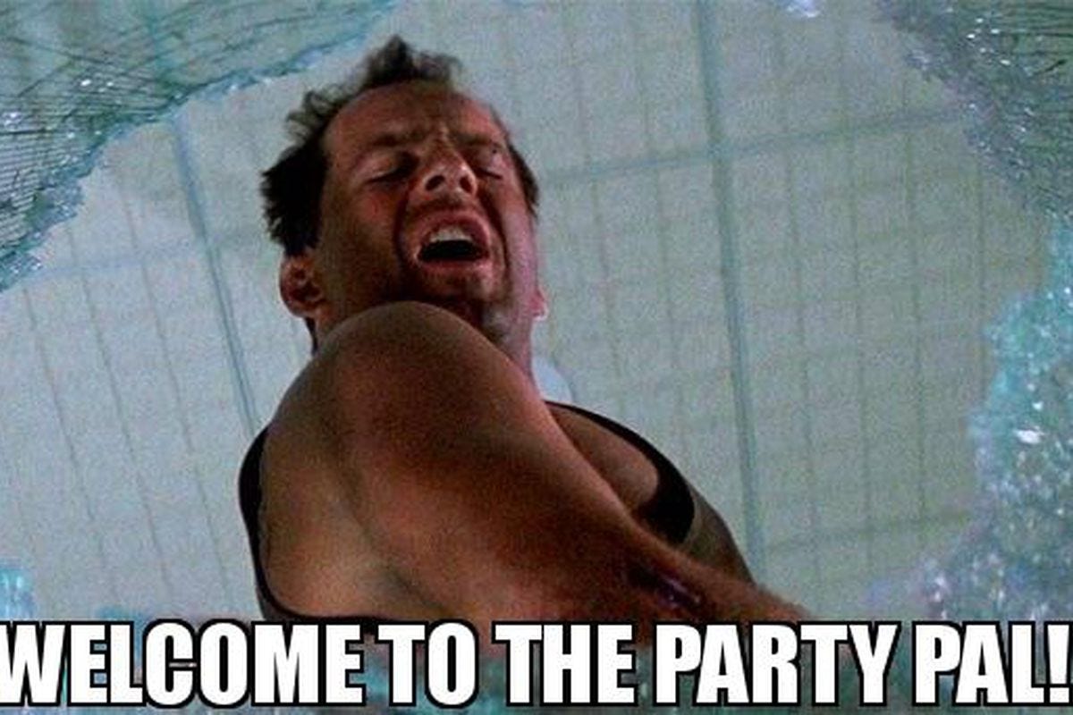 Welcome to the party, pal! - The Jersey Doesn't Shrink