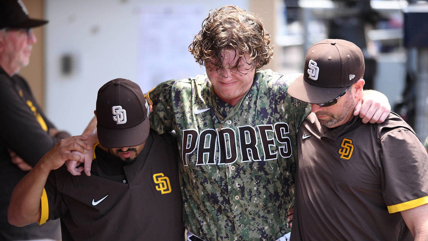 Padres' Ryan Weathers leaves game with apparent knee injury | Yardbarker