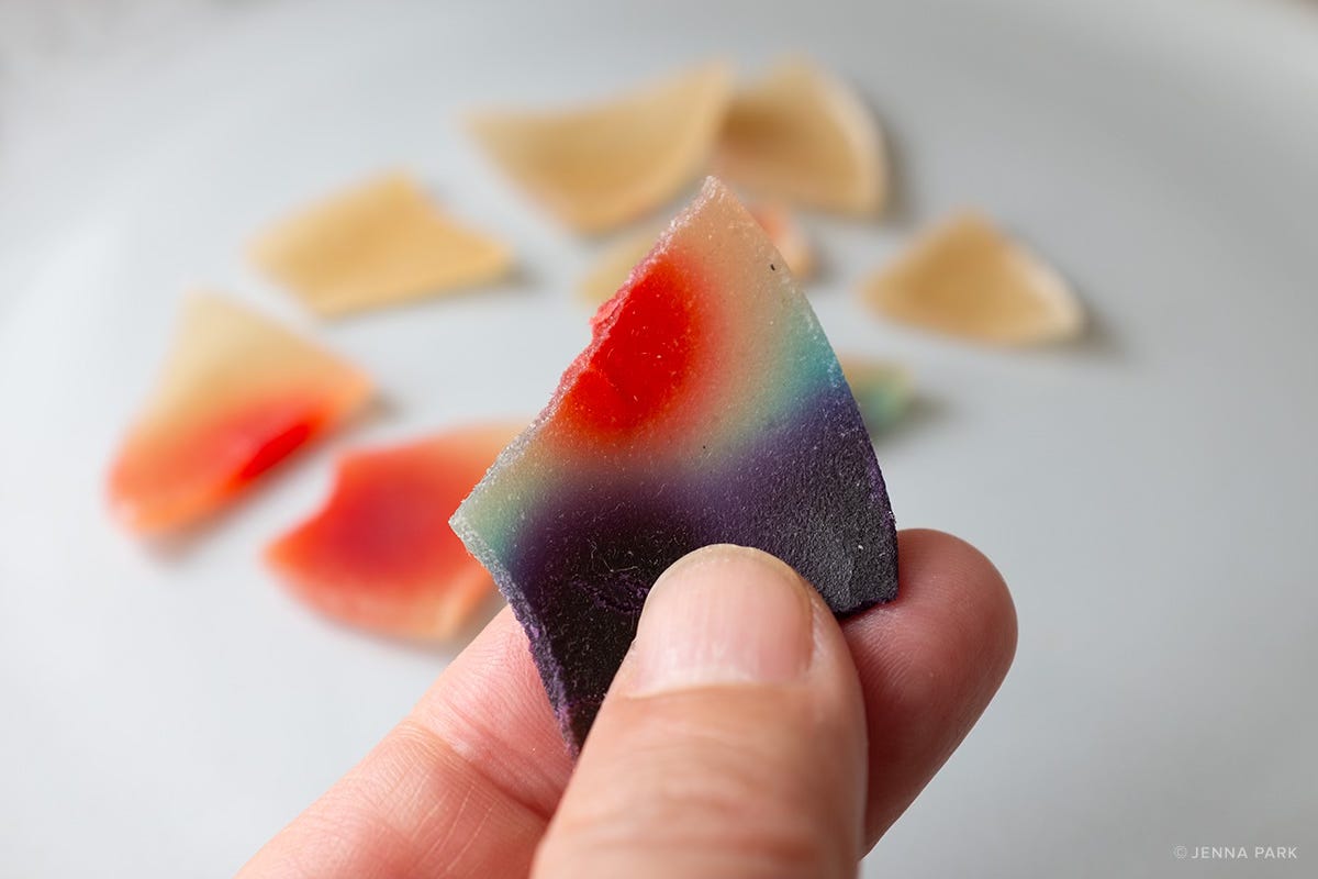 Agar agar based bioplastic experiment