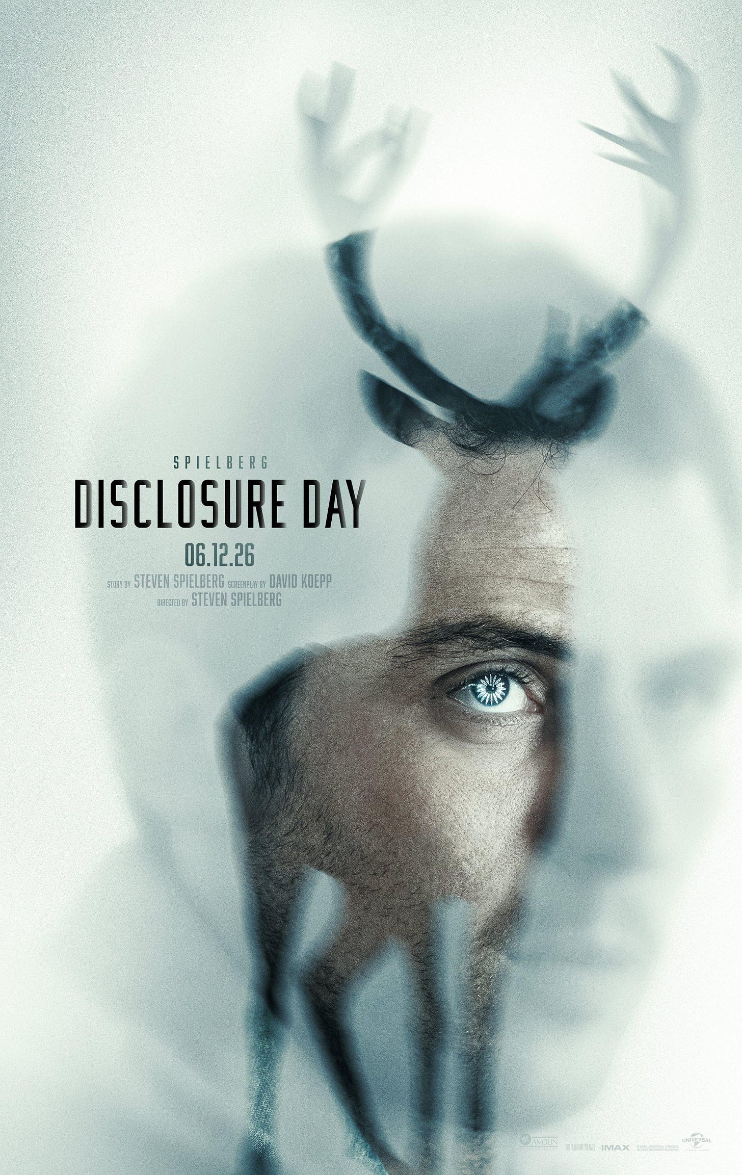 Official Poster for Steven Spielberg's "DISCLOSURE DAY" . For review purposes only