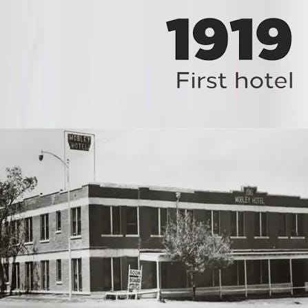 Conrad Hilton purchases his first hotel, The Mobley, in Cisco, Texas. #Hilton100 #conradhilton #TheMobley #firsthotel #hotel #cisco #texas #USA # hilton #millenniumhiltonbangkok