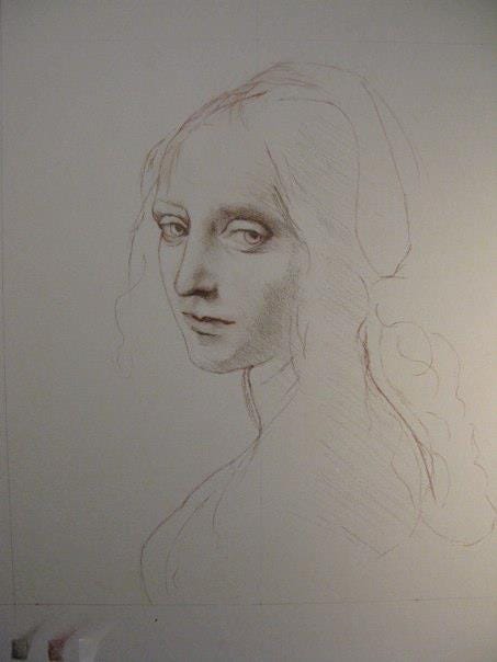 My first class. Trip to Zecchi, the famous art supplier in Venice. Drawing my way through chemo.