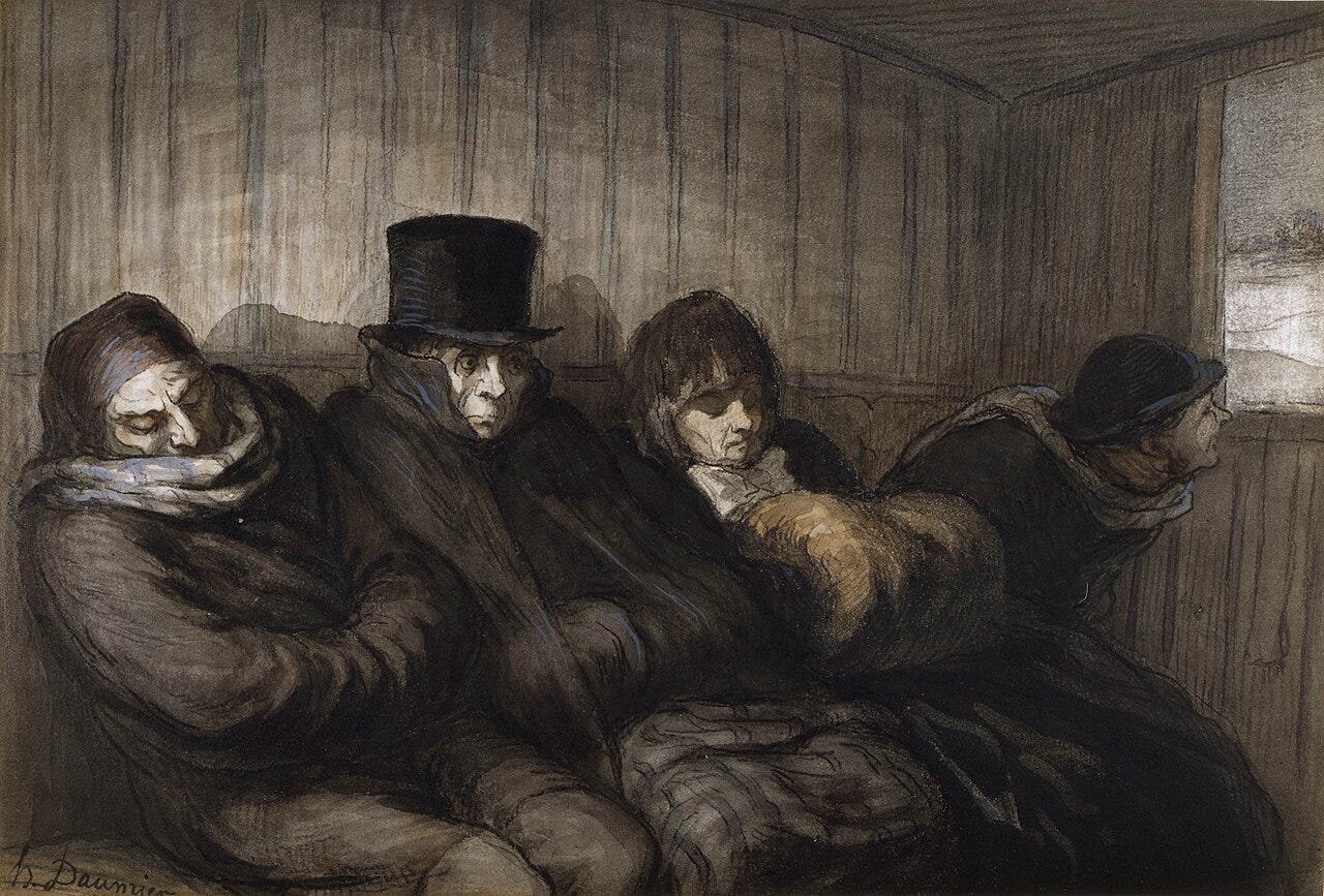 The Third Class Carriage by Daumier The Third Class Carriage by Daumier