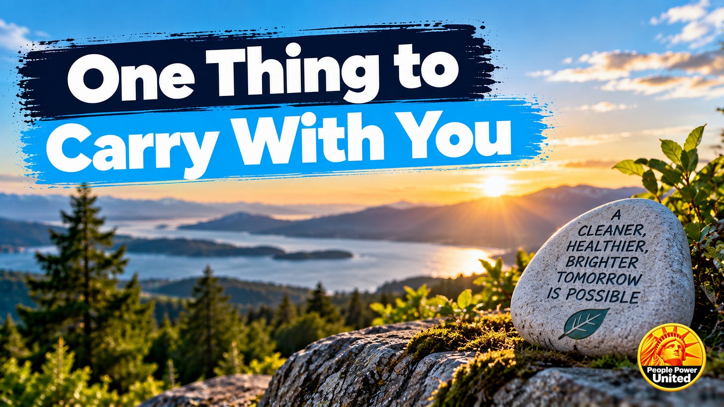 One Thing to Carry With You.