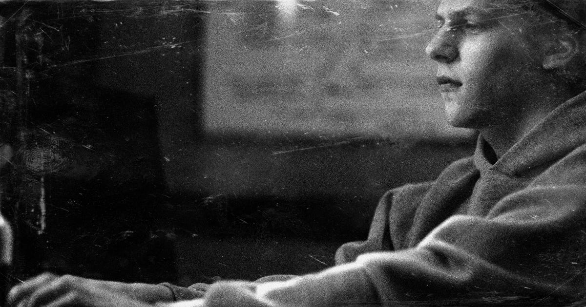 A still from the movie “The Social Network,” made black and white and edited to look like old, vintage film stock, as an intentional reference to the Universal monster movies like “Frankenstien.” Email your address to hello@newpublic.org with “Broadsheet Dr. Z” in the subject line and we will mail you a printed broadsheet from our Magazine!