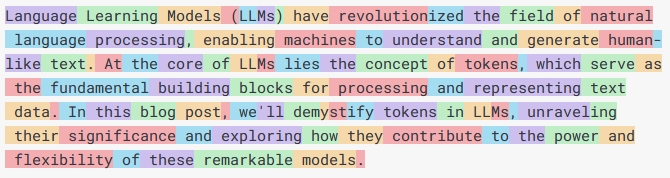 What are "tokens" in LLMs ?