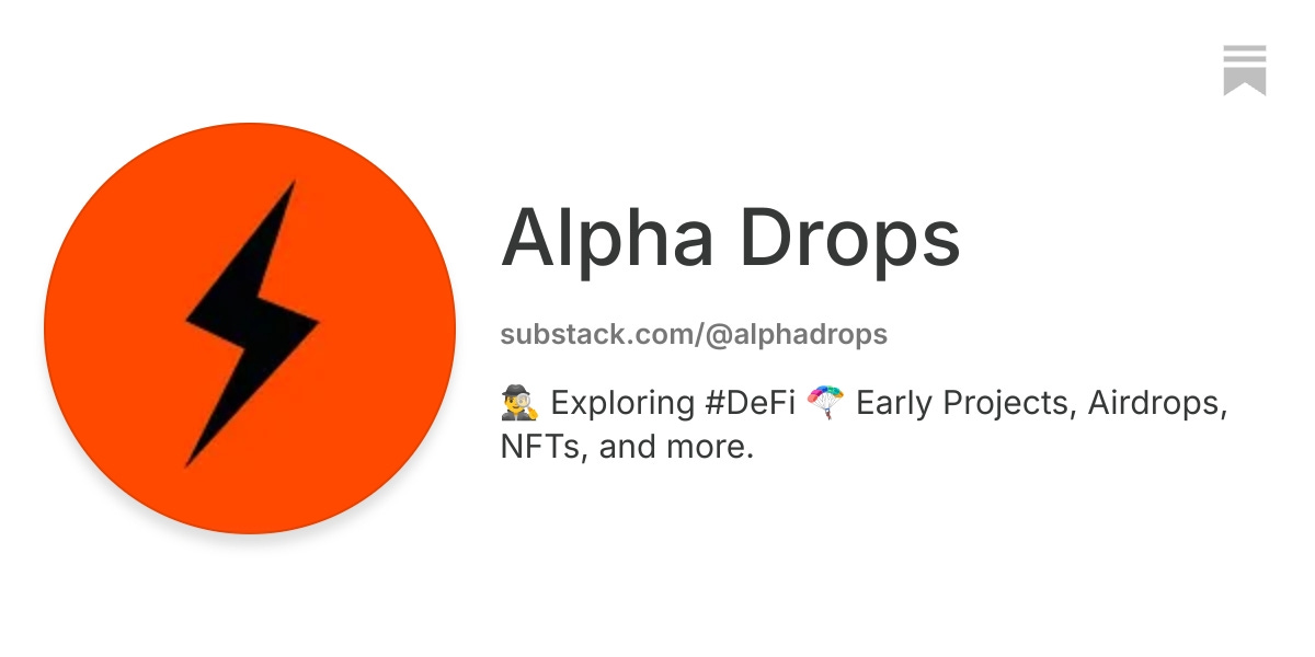 Alpha Drops | Substack