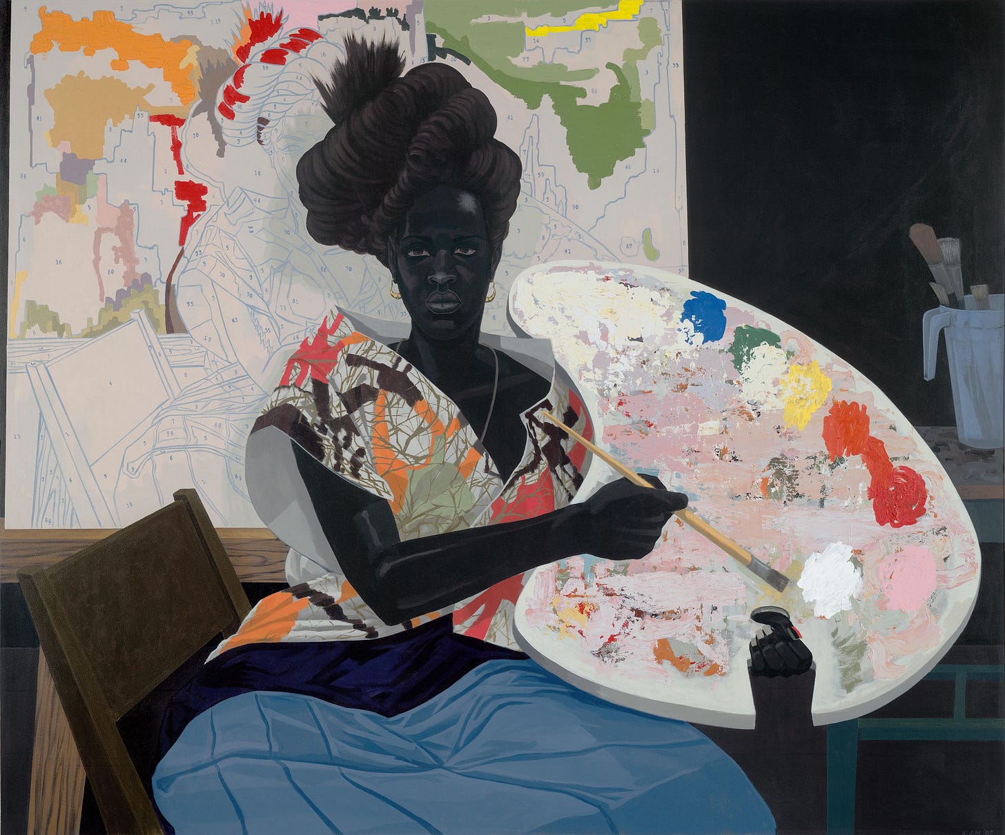 “Untitled” by Kerry James Marshall. “Untitled” by Kerry James Marshall.