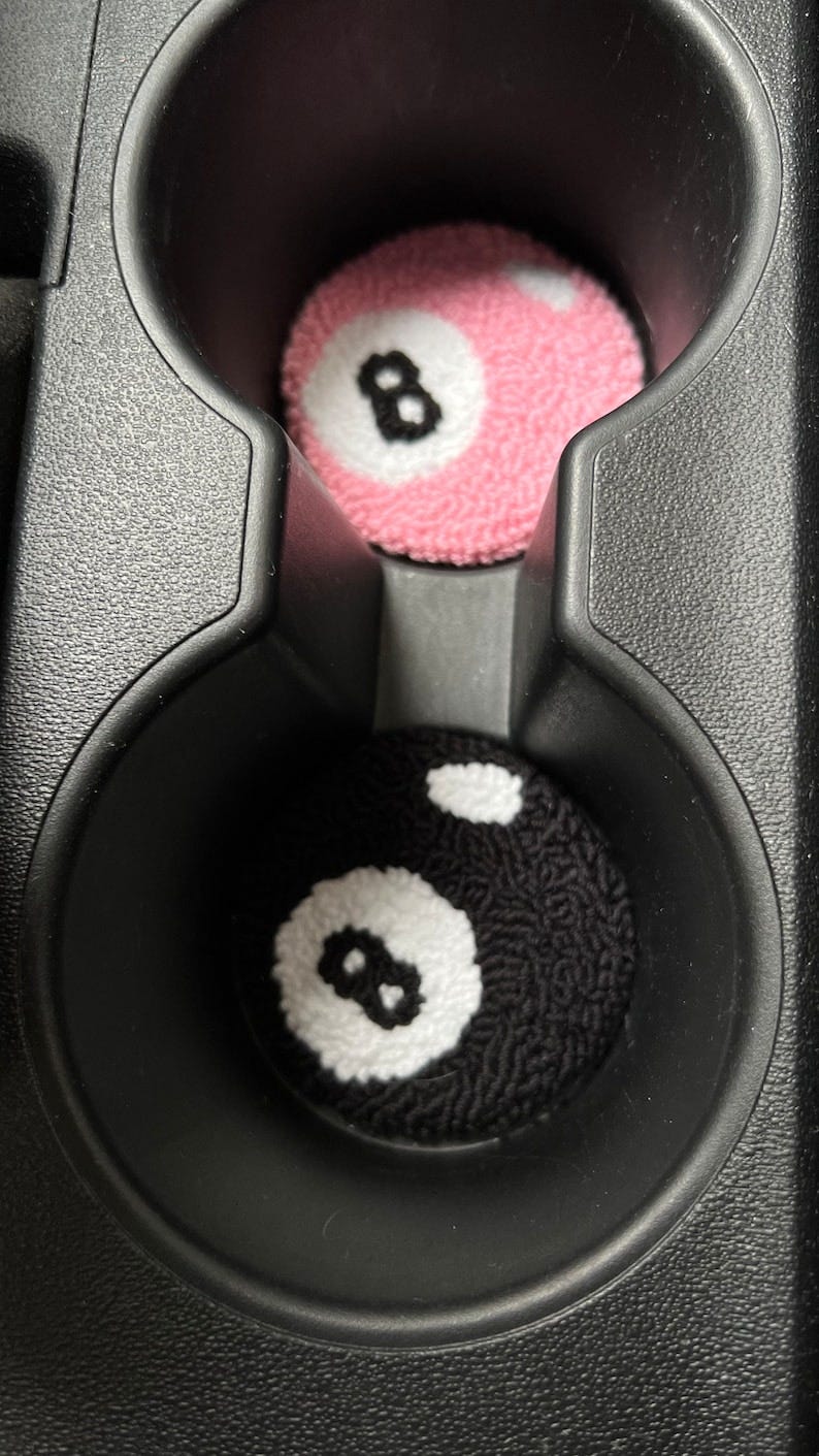Magic 8 Ball Car Coasters Set of 2 Car Coaster Car image 1