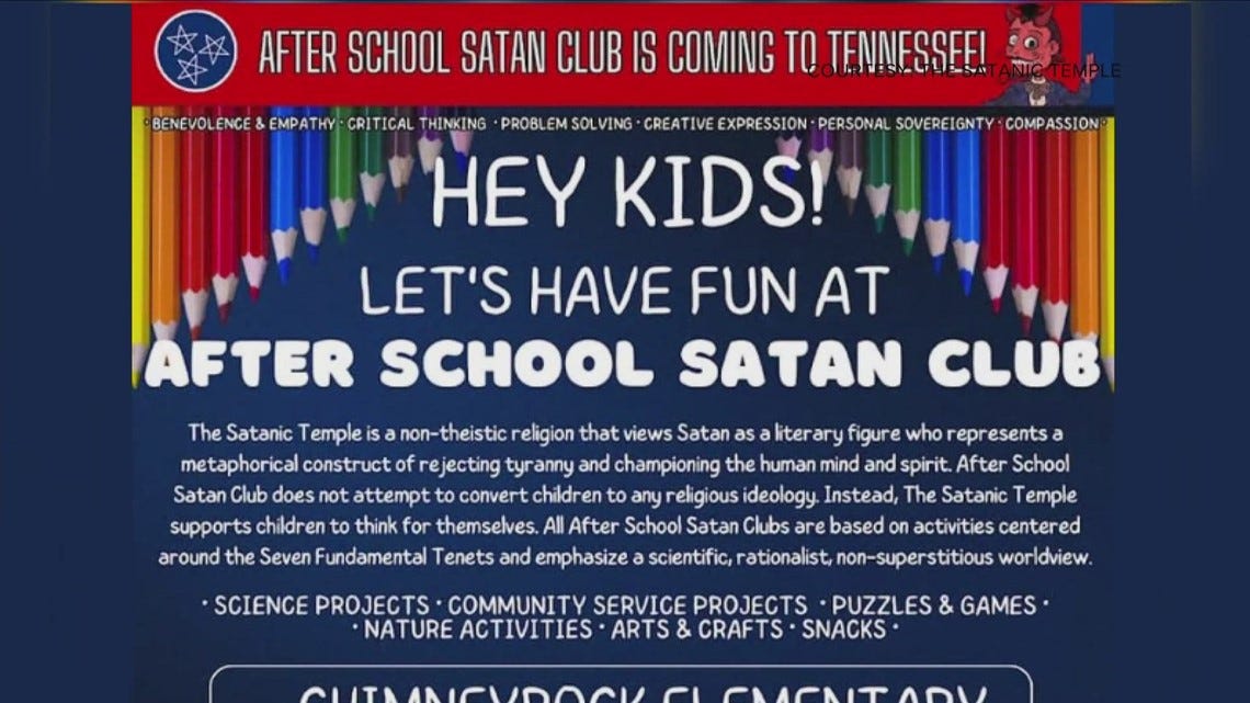 After School Satan Club at Memphis elementary school causes controversy