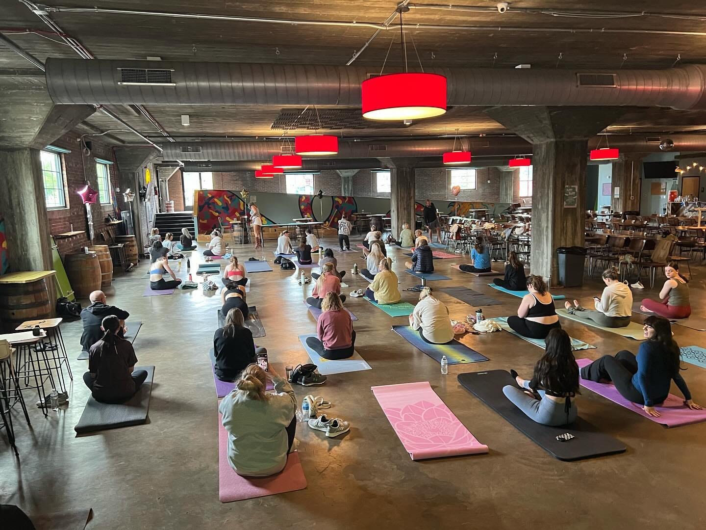 May be an image of 5 people and people practicing yoga