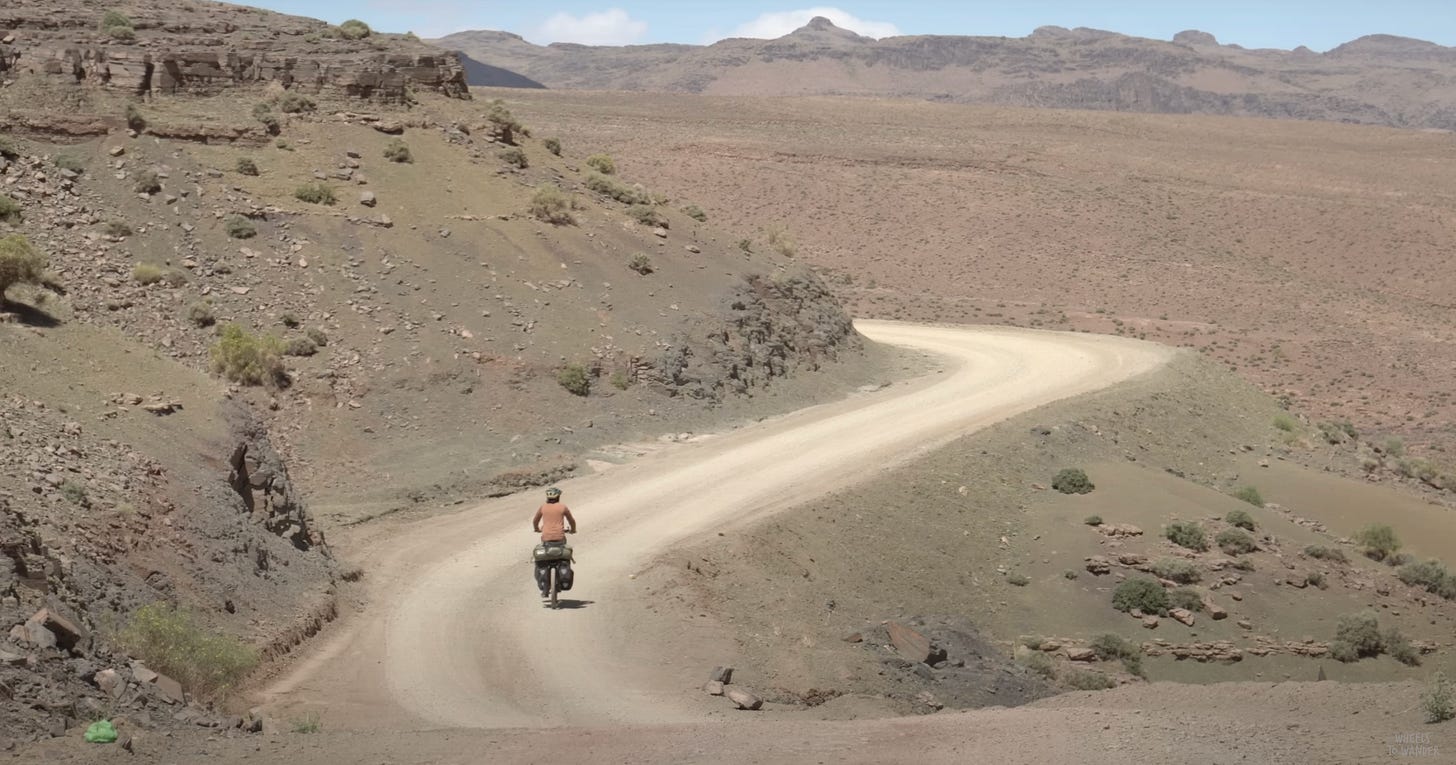 Desert marocain a velo