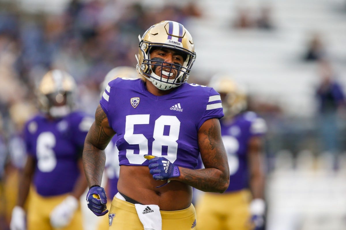 Zion Tupuola-Fetui made his season return in 2021 against UCLA.