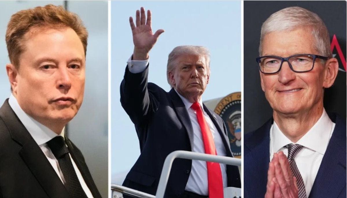 Elon Musk, Apple's Tim Cook to join Trump at China's summit Elon Musk, Apple's Tim Cook to join Trump at China's summit