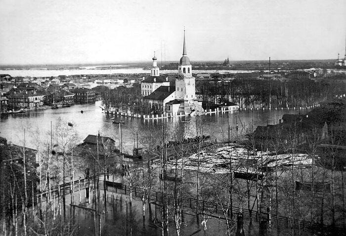 Архангельск. Собор Спаса Преображения в Соломбале. Начало XX века