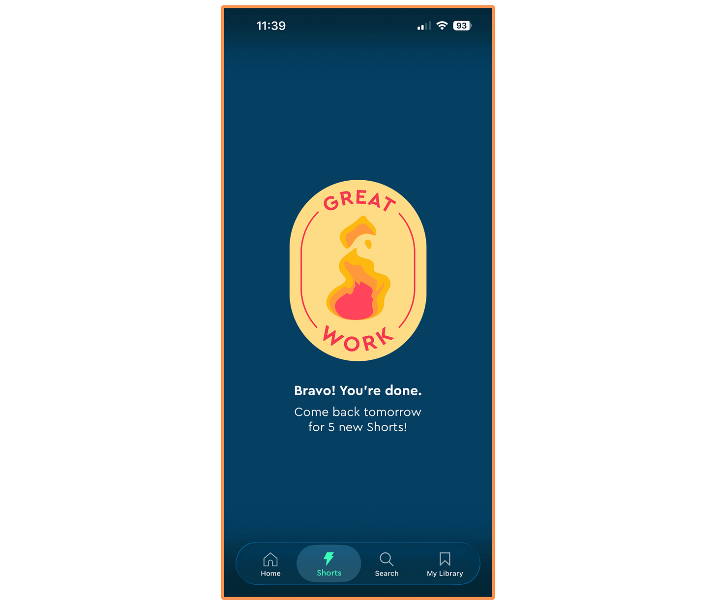 blinkist shorts (finish page)