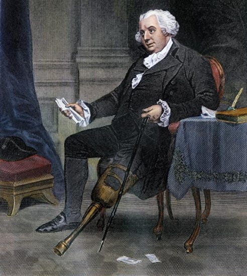 Portrait of Gouverneur Morris by American painter Alonzo Chappel (circa 1860s)