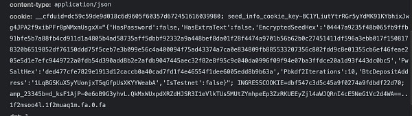 private key material being uploaded to a server