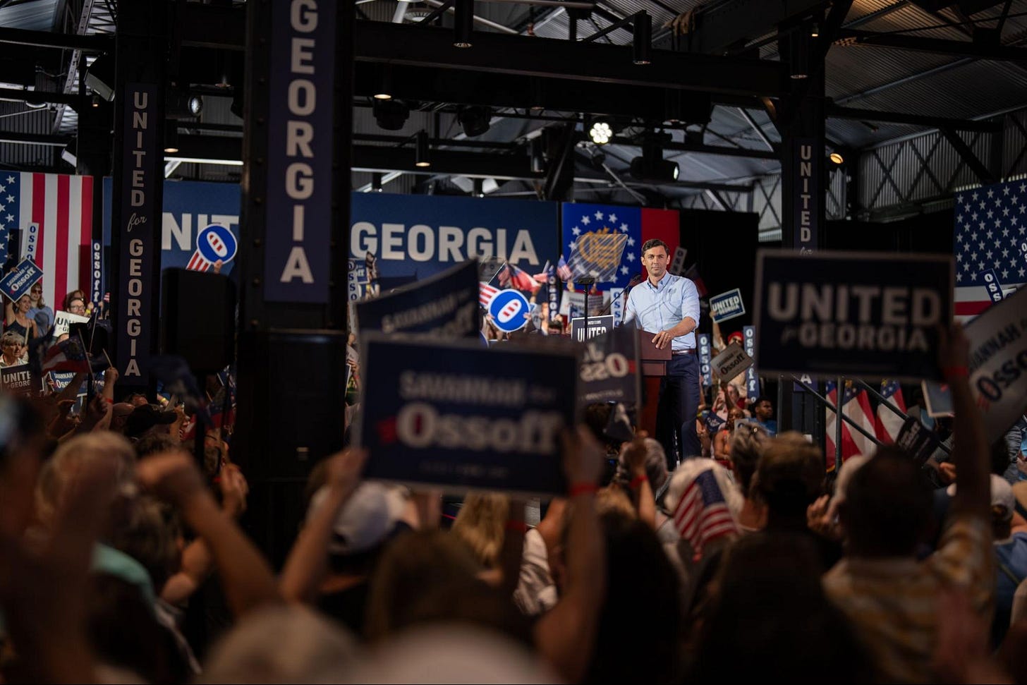 photo of Jon Ossoff's rally in Savannah photo of Jon Ossoff's rally in Savannah