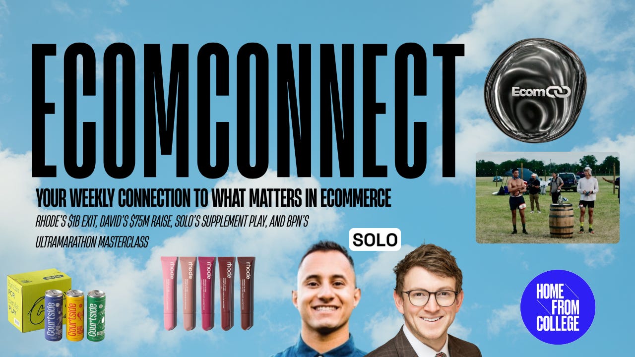Rhode’s $1B Exit, David’s $75M Raise, Solo’s Supplement Play, and BPN’s Ultramarathon Masterclass Rhode’s $1B Exit, David’s $75M Raise, Solo’s Supplement Play, and BPN’s Ultramarathon Masterclass