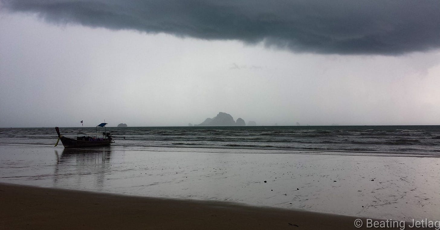 A picture of a beach in Krabi, Thailand
