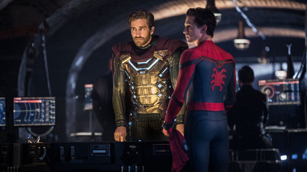 gyllenhaal holland spiderman mysterio