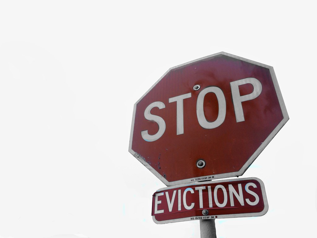 Evictions Stop Sign | counterfire.org www.counterfire.org/ar… | Flickr