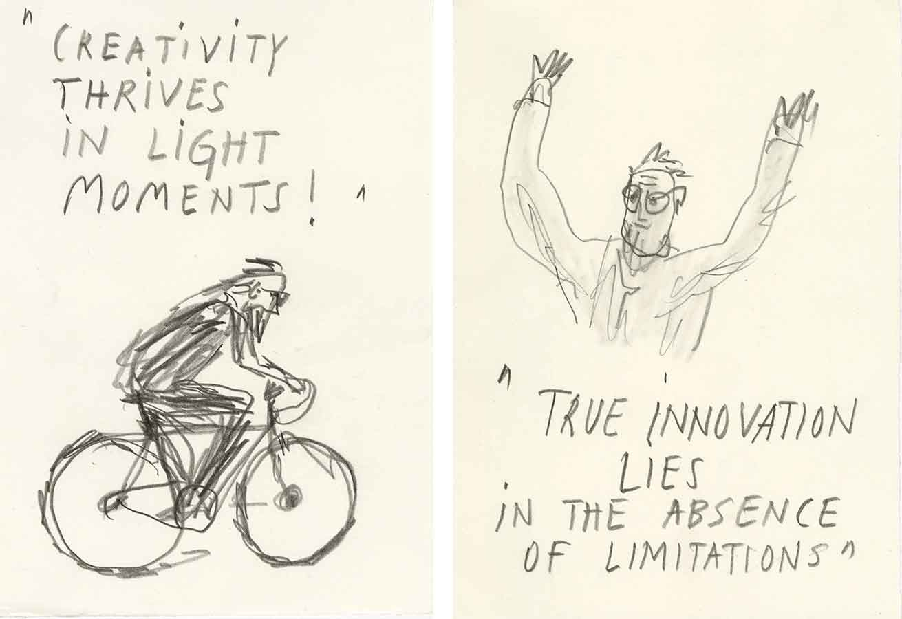 Pencil Drawings by Michele De Lucchi